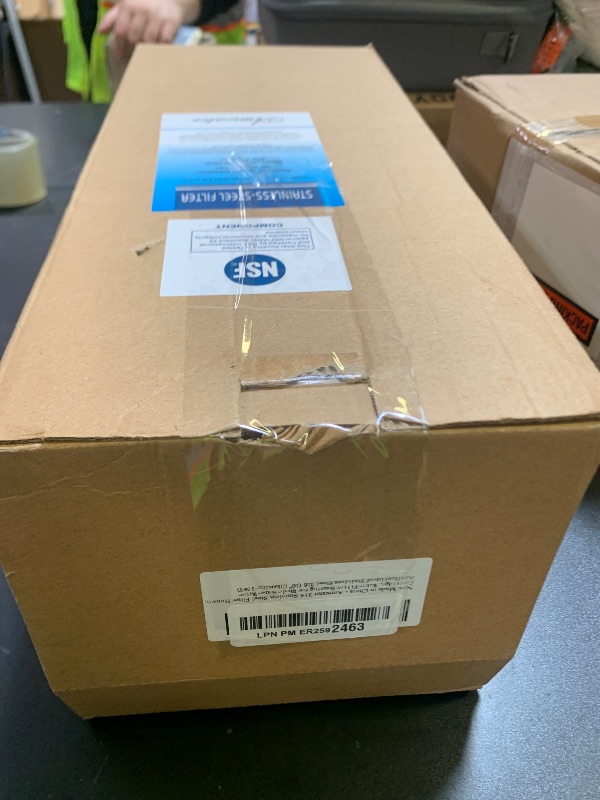 Photo 1 of Amwater 316 Stainless Steel Filter Housing for Filter Cartridge, Water Filter Housing for Whole House Water Purification of Stainless Steel 316 (10" C Housing-1 NPT)