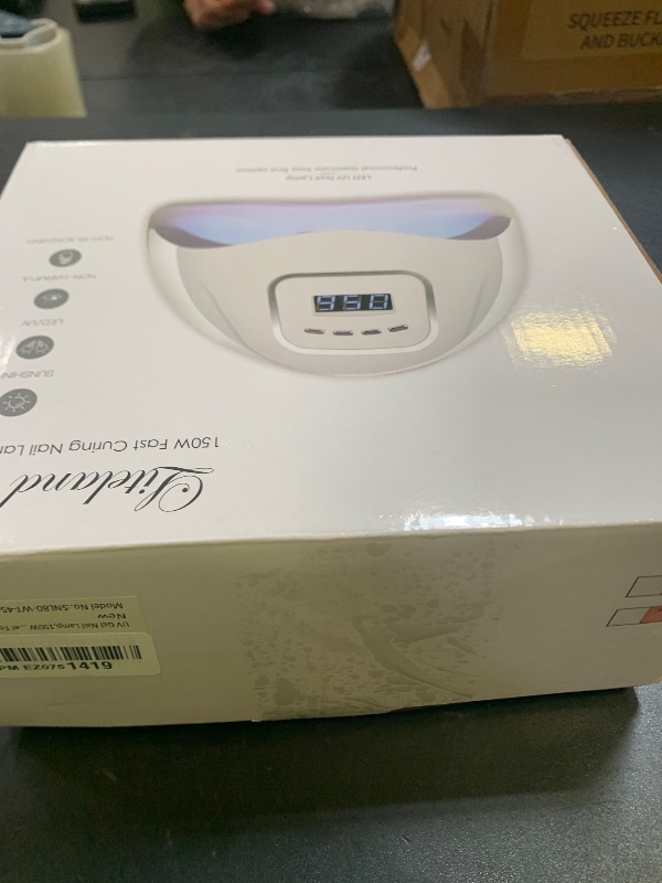 Photo 1 of UV Gel Nail Lamp,150W UV Nail Dryer LED Light for Gel Polish-4 Timers Professional Nail Art Accessories,Curing Toe Nails