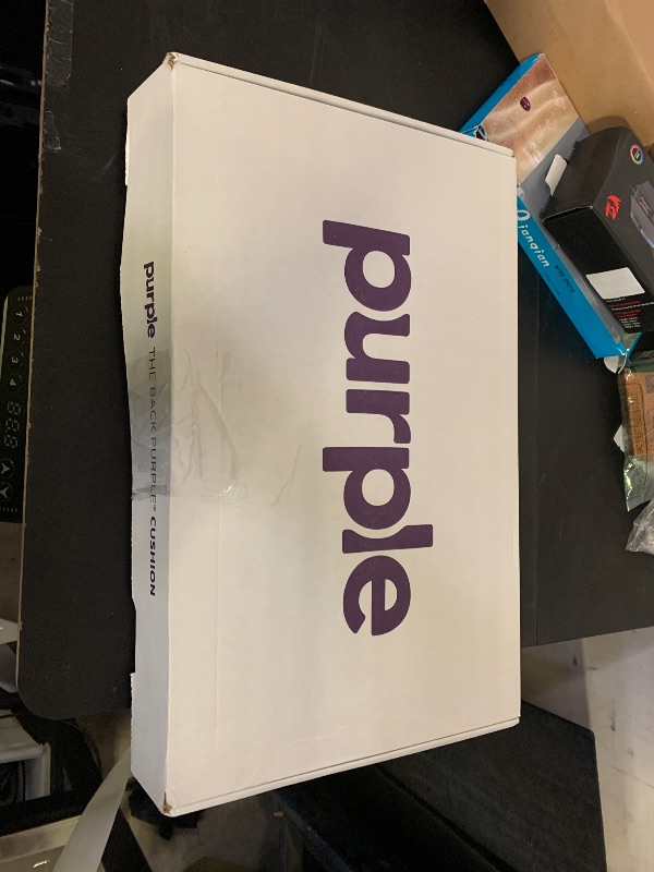 Photo 1 of Purple Back Cushion | Pressure Reducing Grid Designed for Ultimate Comfort | Designed for Chairs, Gaming, and Travel | Made in The USA