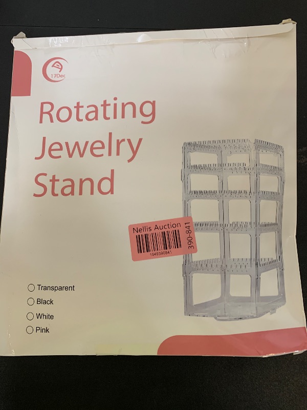 Photo 1 of 17Dec 360 Rotating Earring Holder Organizer Stand,5 Tiers Acrylic Jewelry Organizers and Storage,Stud Earring Organizers and Storage,228 Holes and 232 Grooves for Earrings Necklaces chain bracelet