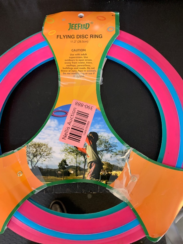 Photo 1 of JEEFUD Flying Disc for Kids Adults 11 inch Flying Ring, 3 Pack Beach Backyard Sports Play Soft Discs, Sport Outdoor Toy Gift for 4+ Year Old Boys Girls Family (3PCS (Blue?Pink&Turquoise))