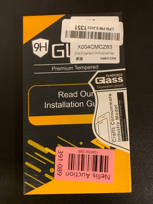 Photo 1 of [2+2 Pack] for Google Pixel 6 Pro Screen Protector, 9H Tempered Glass, Ultrasonic Fingerprint Compatible, 3D Curved, HD Clear Scratch Resistant for Google Pixel 6 Pro 5G Glass Screen Protector