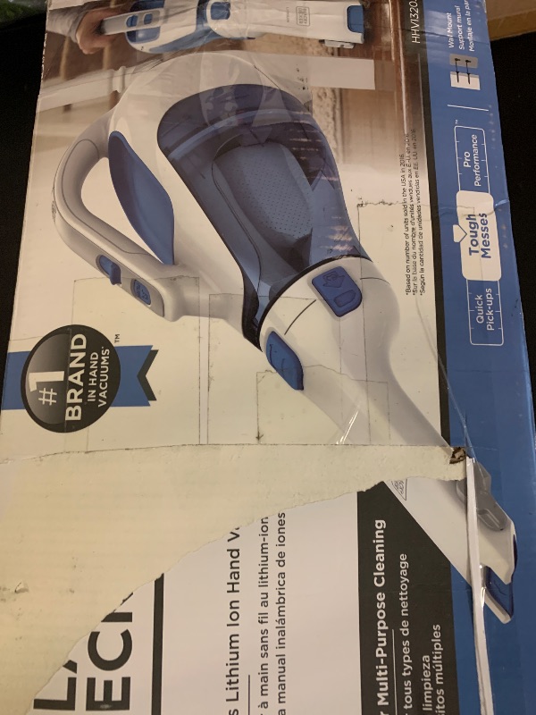 Photo 1 of BLACK+DECKER dustbuster Handheld Vacuum, Cordless Car Vacuum Portable 12V, with Rotating and Extendable Nozzle (HHVI320JR02)