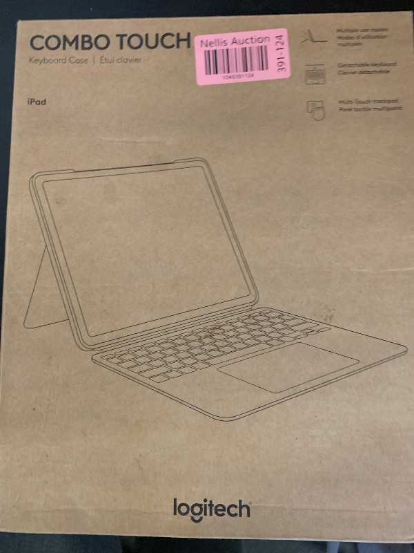 Photo 1 of Logitech Combo Touch iPad Pro 13-inch (M4)(2024) Keyboard Case - Detachable Backlit Keyboard for iPad Pro 13, Kickstand, Multi-use Mode - Midnight Black