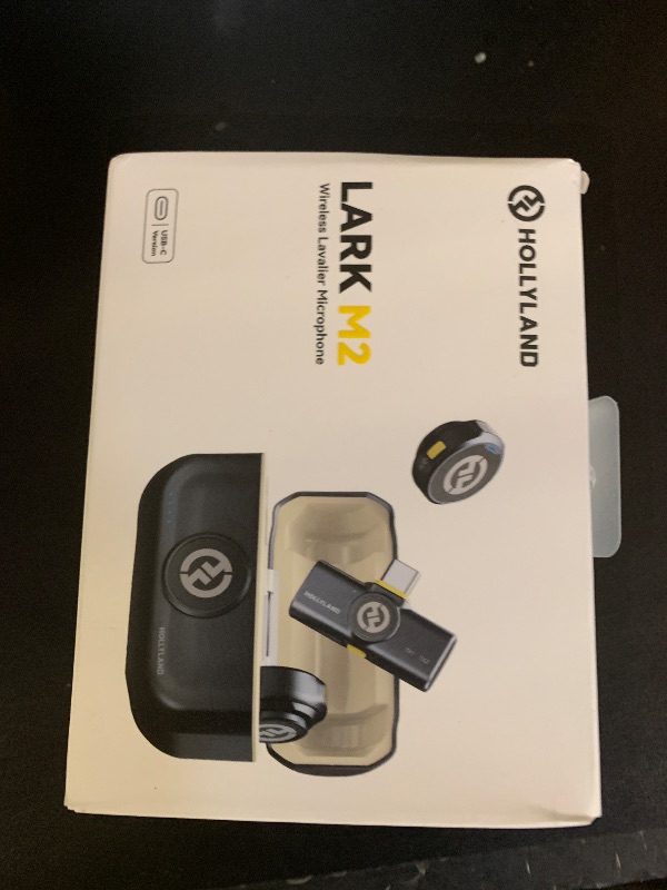 Photo 1 of Hollyland Lark M2 Wireless Lavalier Microphone for iPhone15/16&Android, USB C Mini Lapel Microphone Wireless, 1000ft Range, Hi-Fi Audio, Noise Cancellation, 30H Battery for Video Recording, Streaming