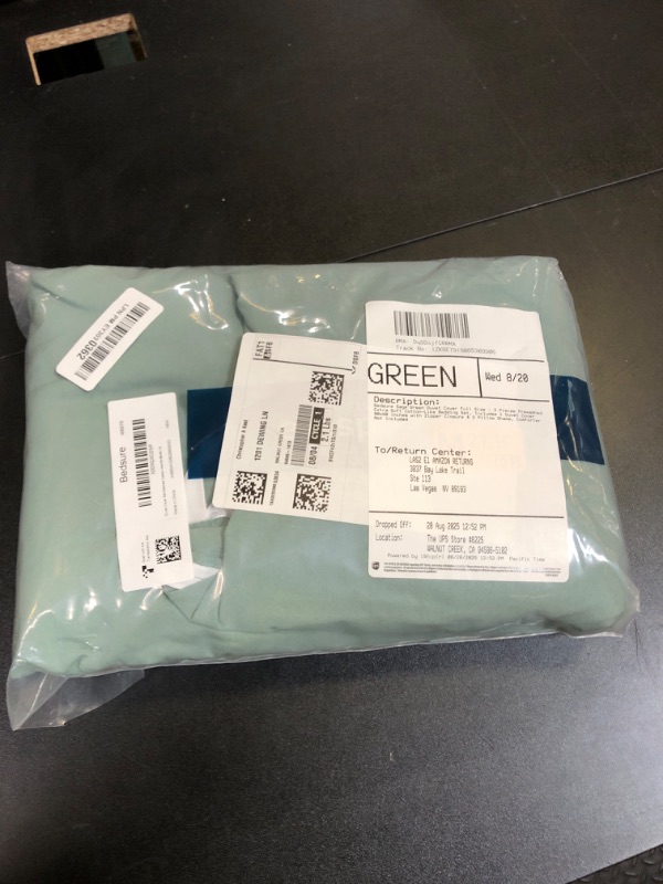 Photo 1 of Bedsure Sage Green Duvet Cover Twin/Twin XL Size - 2 Pieces Prewashed Cotton-Like Extra Soft Bedding Set, Includes 1 Twin Duvet Cover 68x90 Inches with Zipper Closure & 1 Pillow Sham, No Comforter