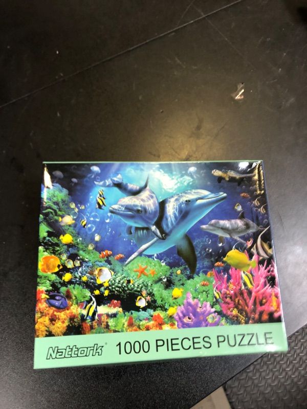Photo 1 of Nattork Jigsaw Puzzles 1000 Pieces for Adults, Families (Sea World) Pieces Fit Together Perfectly