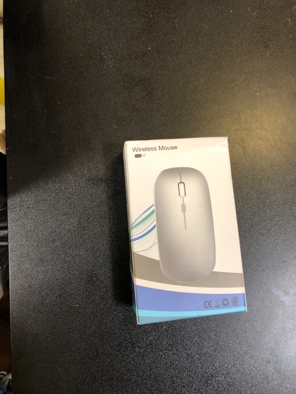 Photo 1 of AIKOKOK Wireless Bluetooth Mouse Rechargeable Laptop Mice Use Portable(Bluetooth5.2 and USB 2.4G) Dual Mode Connection Silent Slim Computer Mouse for Laptop/iPad Tablet/Apple MacBook/PC(Bright White)