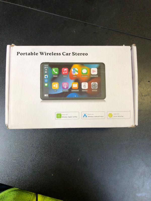 Photo 1 of 2025 Enhanced Carplay Screen for Car - 7" HD Portable Carplay & Android Auto with Bluetooth, HD Backup Camera, GPS Navigation, Siri, FM Radio, AUX, and Mirror Link – Compatible with All Vehicles