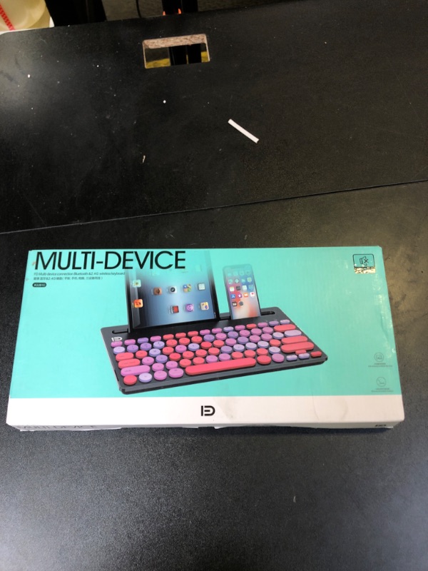 Photo 1 of HUO JI Wireless Keyboard Multi-Device, Bluetooth and 2.4G Dual Mode for iPad, Switch to 3 Devices for Cellphone, Tablet, PC, Smart TV, MacBook iOS Android Windows, Green