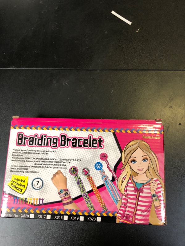 Photo 1 of Dpai Friendship Bracelet Making Kit for Girls,DIY Arts and Crafts Toys,Jewelry String Maker Kit,The Best Birthday Gifts Ideas for Girls 6 7 8 9 10 11 12+ Years Old?Rose and Black