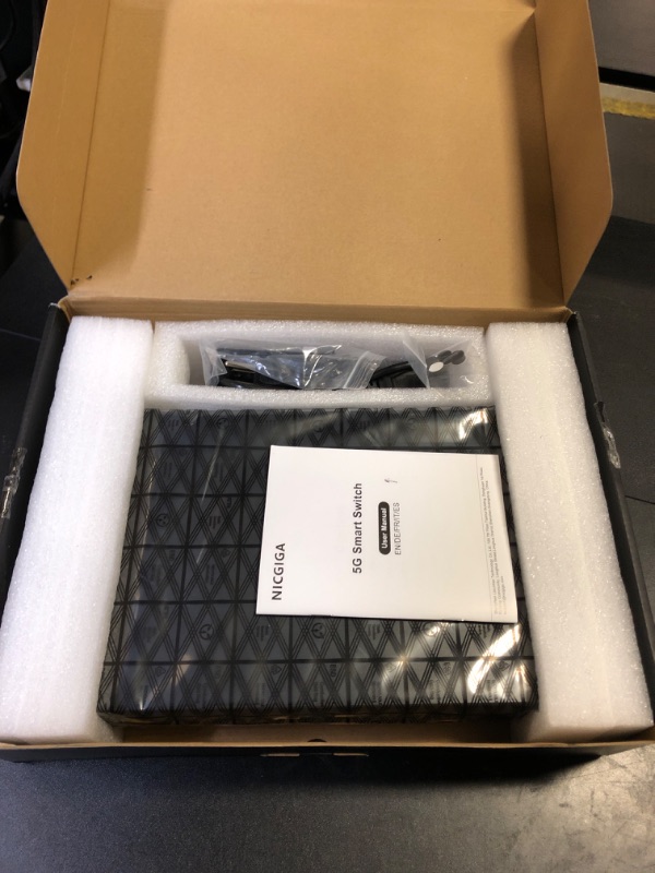Photo 1 of 8 Port 5G Ethernet Switch Unmanaged,with 8X 5Gb Base-T Ports, NICGIGA 5Gbps Network Switch Easy for 5G NAS,PC,WiFi7 Router,5G Adapter/NIC. Desktop or 19-inch Rack Mount, Plug and Play.
