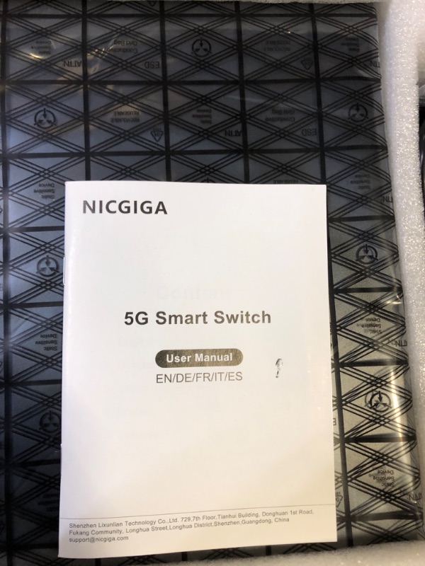 Photo 1 of 8 Port 5G Ethernet Switch Unmanaged,with 8X 5Gb Base-T Ports, NICGIGA 5Gbps Network Switch Easy for 5G NAS,PC,WiFi7 Router,5G Adapter/NIC. Desktop or 19-inch Rack Mount, Plug and Play.
