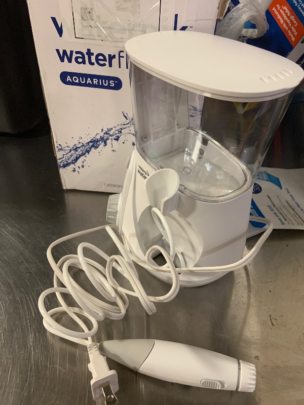 Photo 1 of Waterpik Aquarius Water Flosser For Teeth Cleaning, Gums, Braces, Dental Care, Electric Power With 10 Settings Packaging May Vary
