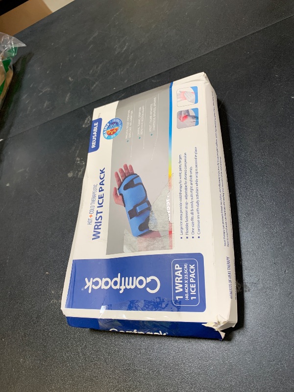 Photo 1 of Comfpack Wrist Ice Pack for Carpal Tunnel, Reusable Hot Cold Therapy Hand Ice Pack Wrap Wrist Ice Brace for Hand Surgery, Rheumatoid, Tendinitis, Swelling, Injuries, Pain Relief