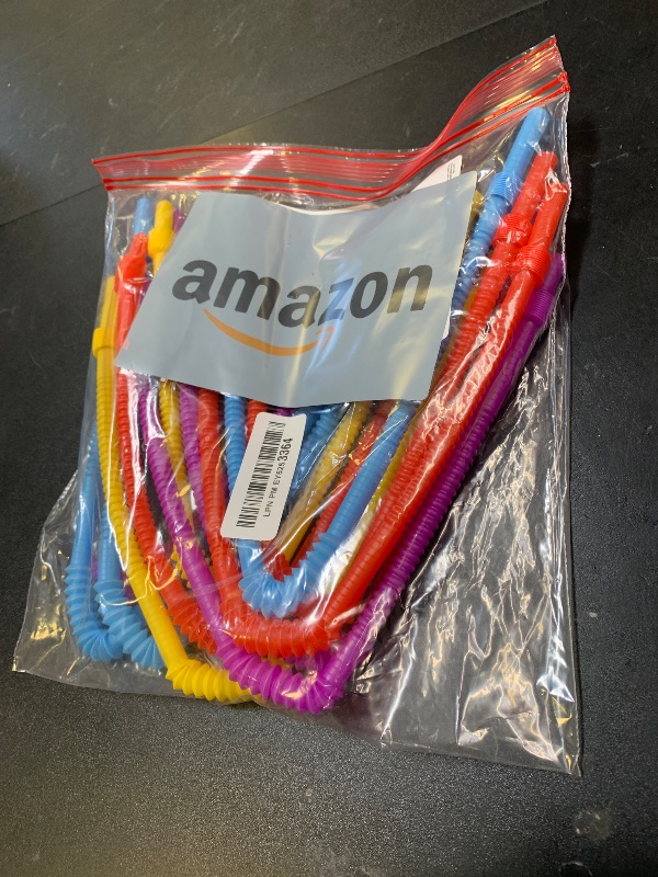 Photo 1 of Geiserailie 12 Pieces Flexible Drinking Straws Extra Long Bendy Plastic Straws for Party Camping Limited Mobility Situations Dishwasher(Red, Yellow, Blue, Purple, 22 Inches)