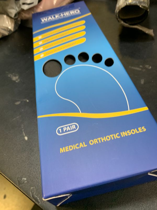 Photo 1 of Plantar Fasciitis Insoles for Men Women - Orthotics Inserts, Shoe Insoles Arch Support Flat Feet Inserts Work Boot Insoles for Standing All Day (Mens 10-10 1/2 | Womens 12-12 1/2)