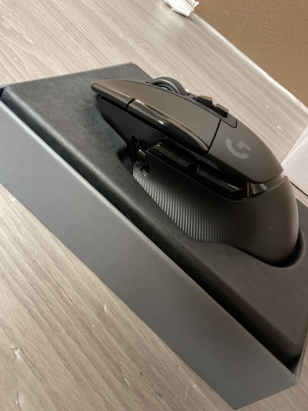 Photo 1 of Logitech G502 X Lightspeed Wireless Gaming Mouse - LIGHTFORCE hybrid optical-mechanical switches, HERO 25K gaming sensor, compatible with PC - macOS/Windows - Black