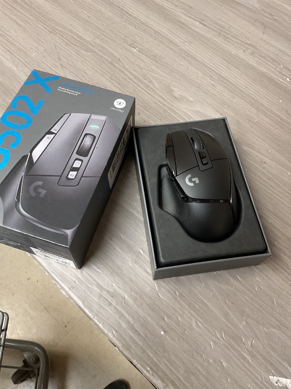 Photo 1 of Logitech G502 X Lightspeed Wireless Gaming Mouse - LIGHTFORCE hybrid optical-mechanical switches, HERO 25K gaming sensor, compatible with PC - macOS/Windows - Black