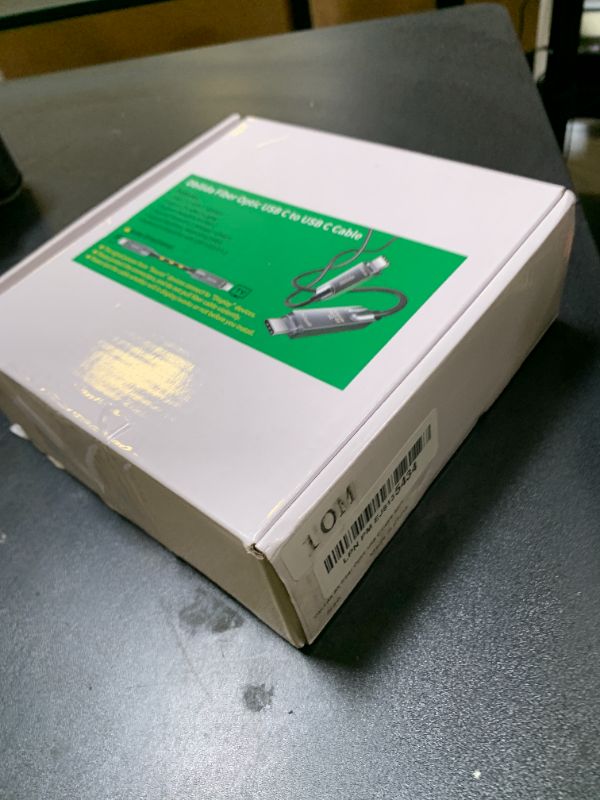 Photo 1 of 8K Fiber Optic USB C Cable 33 FT, 10Gbps USB 3.2 Gen 2 Cable 8K@60Hz, 4K@144Hz, USB 3.1 Gen 2 Cable for Microsoft Azure/Logitech Brio 4K Webcam USB C Cable/Aver/Vaddio Webcam, Intel RealSense