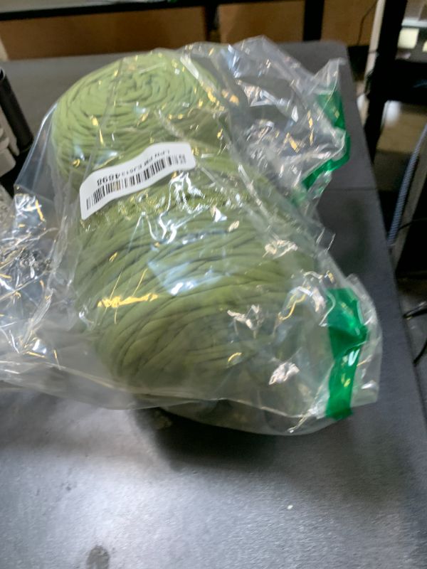 Photo 1 of 2 PCS 800g T-Shirt Yarn Elastic Fabric Crochet Cloth Yarn for DIY Knitting, 130 Yards Spaghetti Yarn Thick Knitting Yarn for Hand DIY Bag Basket Cushion Crocheting Projects,Home Decor?Avocado?