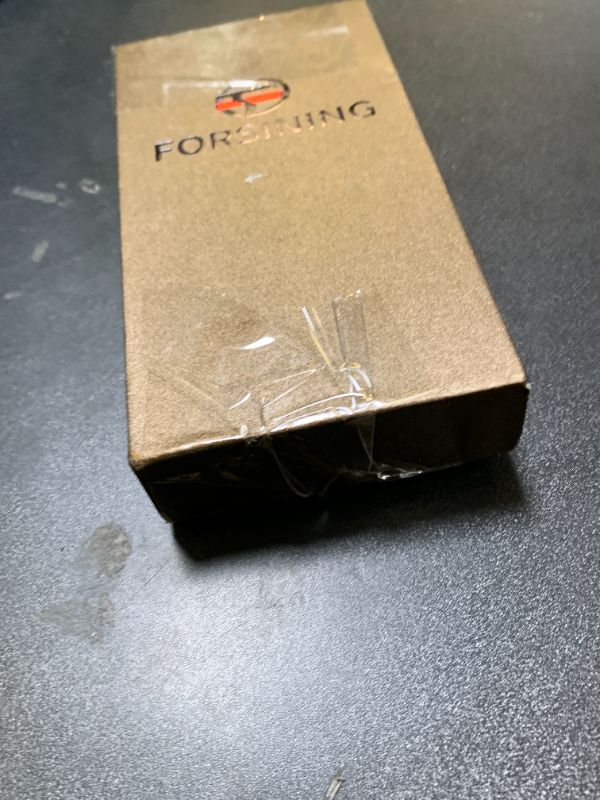 Photo 1 of FORSINING Men's Unique Design Luxury Automatic Movt Popular Style Genuine Leather Strap Skeleton Watch