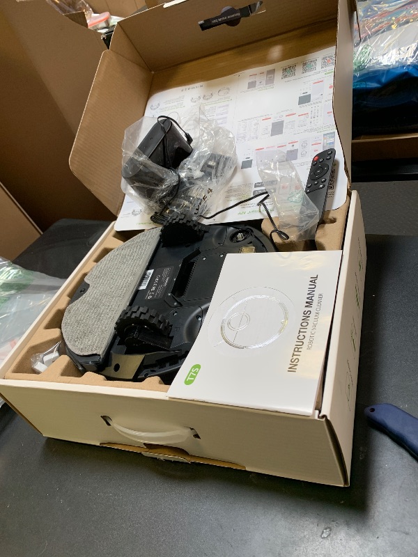 Photo 1 of Robot Vacuum and Mop Combo, Robotic Vacuum Cleaner 2 in 1 Vacuuming Mopping with Schedule, Wi-Fi/App/Remote, Max Suction 2000Pa, Self-Charging, Slim, Ideal for Hard Floor, Pet Hair, Low-Pile Carpet