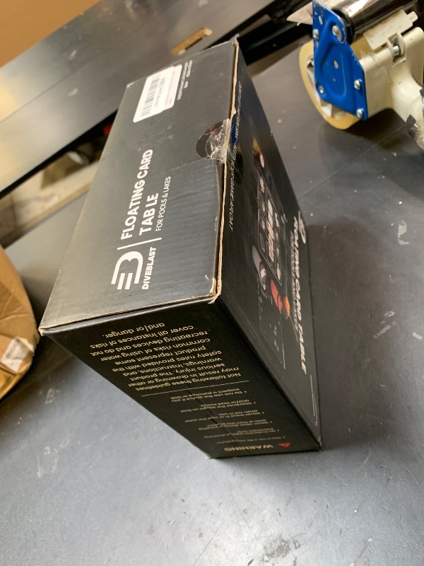 Photo 1 of DIVEBLAST Floating Card Table for Pool with Waterproof Cards — Floating Game Table for Pool - Holds Up to 50 LBS — Premium Inflatable Floaties