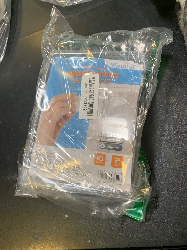 Photo 1 of Vmaisi Adhesive Magnetic Locks for Cabinets & Drawers (10 Locks and 2 Keys)