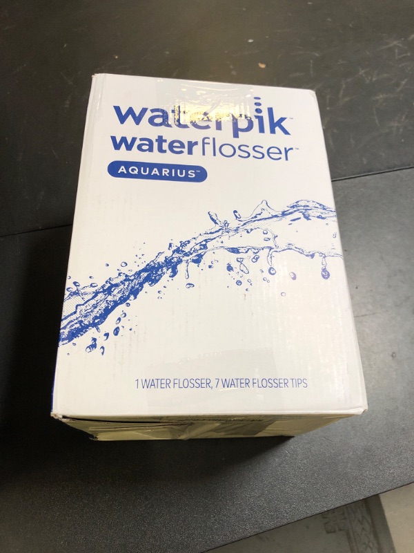 Photo 1 of Waterpik Aquarius Water Flosser For Teeth Cleaning, Gums, Braces, Dental Care, Electric Power With 10 Settings, 7 Tips For Multiple Users And Needs, ADA Accepted, Black WP-662, Packaging May Vary