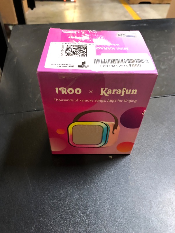 Photo 1 of IROO Mini Karaoke Machine for Kids, 2025 TOP Toys Birthday Gifts Ideas for Girls Ages 4, 5, 6, 7, 8, 9, 10, 12+ Years Old, Portable MP3 Player with 2 Wireless Mics for Party