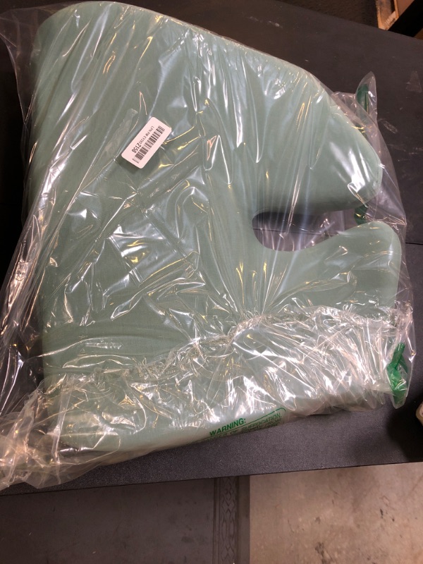 Photo 1 of C CUSHION LAB Patented Pressure Relief Seat Cushion for Long Sitting Hours on Office/Home Chair, Car, Wheelchair - Extra-Dense Memory Foam for Hip, Tailbone, Coccyx, Sciatica - Wellness Green