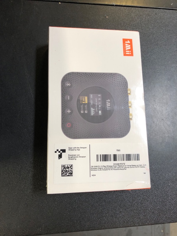 Photo 1 of 1Mii B06HD+ Hi-Res Bluetooth 5.1 Music Receiver for Home Stereo w/LDAC, Hi-Fi Bluetooth Adapter w/Audiophile DAC aptX HD Volume Control OLED Display, Wireless Audio Adapter for AV Receiver/Amplifier