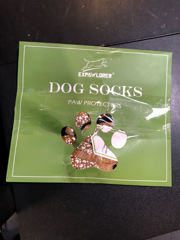 Photo 1 of EXPAWLORER Anti Slip Dog Socks to Prevent Licking Paws, Dog Shoes for Hot Pavement, Dog Booties for Small Medium Large Senior Dogs, Traction Control Boots & Paw Protectors for Hardwood Floors