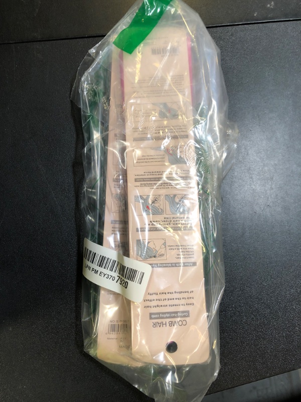 Photo 1 of 2-Pack Hair Straightening Comb Set - Flat Iron Comb for Beautiful Tresses, Hair Straightener Comb with Firm Grip, Ideal for Knotty Hair, Styling Comb, Hair Comb for Straight Hair (Pink).