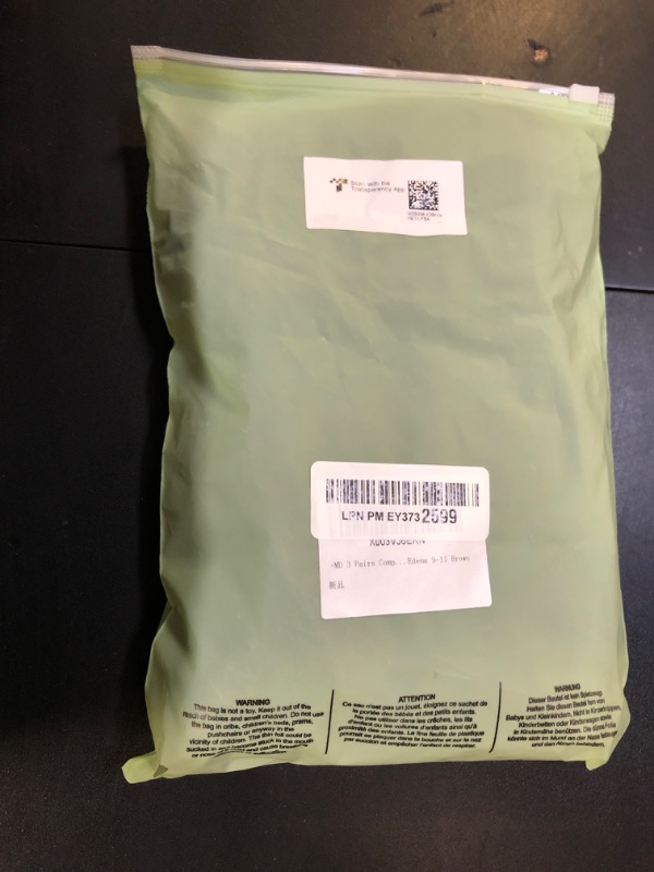 Photo 1 of +MD 3 Pairs Compression Socks for Women & Men 8-15mmHg Cushion Moisture Wicking Support Stockings for Airplane Flights, Travel, Nurses, Edema 9-11 Brown