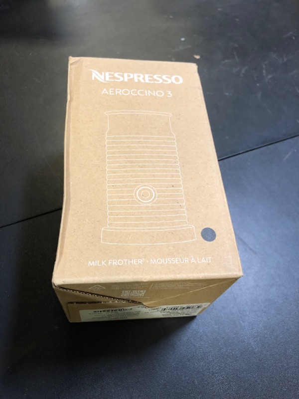 Photo 1 of Nespresso Aeroccino 3 Milk Frother, Black, Steel