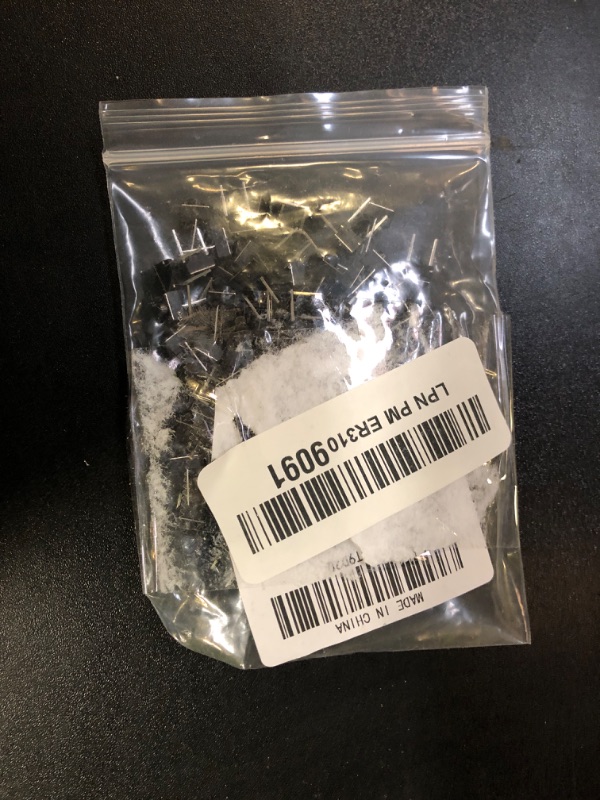 Photo 1 of DAOKI 100Pcs Tact Button Switch 2 Pin DIP 6x6x5mm PCB Momentary Tactile Tact Push Button Switch