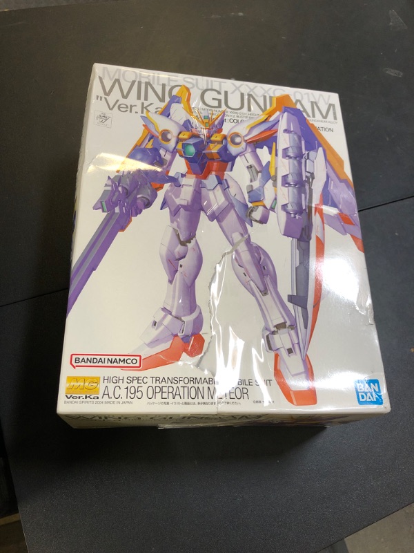 Photo 1 of Bandai Hobby Wing Gundam VER.Ka, Bandai Master Grade Action Figure (BAN123714)