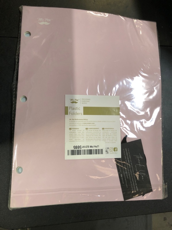 Photo 1 of Mr. Pen- Pocket Folders, 4 Pocket, 4 Pack, Pastel Colors, Folders with Pockets 3 Hole Punched, Folders, Folders for School, Folders with Pockets, Binder Folders, Back to School Supplies