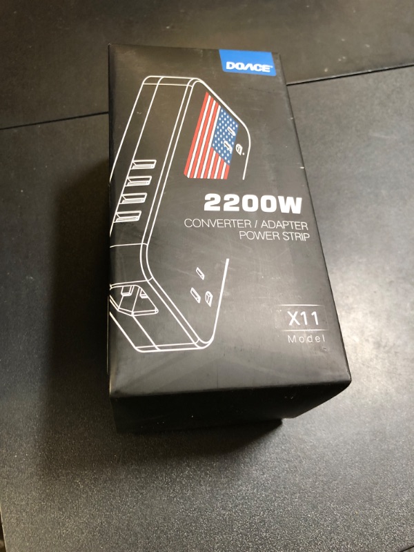 Photo 1 of Upgraded 2200W 220V to 110V Converter for European Travel, Voltage Converter US to Europe for Hair Dryer Straightener Curling Iron, 2300W Power Adapter with USB for Laptop Tablet Camera Cell Phone