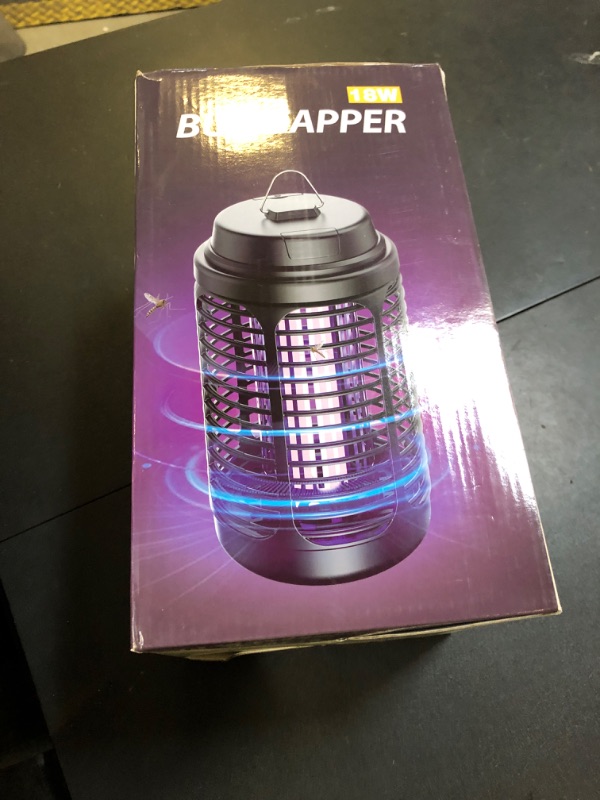 Photo 1 of Bug Zapper Outdoor, Mosquito Zapper Indoor with Dusk to Dawn Light Sensor, 4000V Electric Fly Zapper, Waterproof Mosquito Killer, Fly Trap for Home, Patio, Kitchen, Garden - 9.8 FT Length Cable
