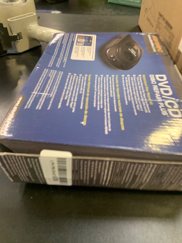 Photo 1 of Aleratec Motorized DVD CD Cleaner Disc Repair System - Scratch Remover and Cleaner for CD Player Discs - Includes Solution - Portable Disc Cleaner for Restoring CDs, DVDs, and More