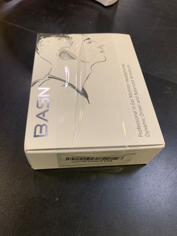 Photo 1 of BASN Bmaster Triple Drivers in Ear Monitor Headphone with Two Detachable Cables Fit in Ear Suitable for Audio Engineer, Musician (White)