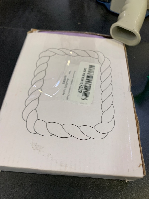 Photo 1 of 7.3x5.5 Inch Table Desk Makeup Mirror Purple Portable Folding Mirror with Bracket for School Student Locker Home Table Locker Hanging Accessories