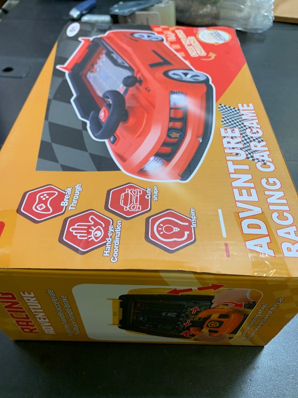 Photo 1 of Gifts2U Musical Steering Wheel Racing Car Toy for Kids, with Music and Light Simulated Learning Driving Cars Adventure Toys Competition Game Birthday Gift for Boy Girl Toddler (Red)