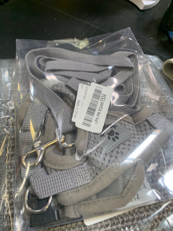 Photo 1 of NCMAMA Gray X-Small Adjustable Breathable Reflective Harness for Small Cats and Dogs