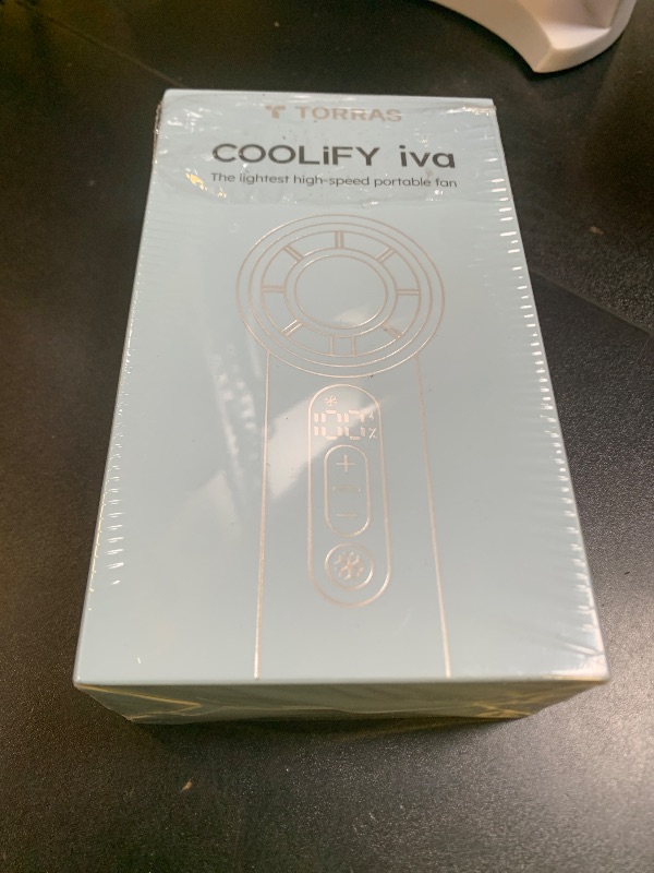 Photo 1 of TORRAS COOLiFY iva Handheld Fan with Ice Cooler, 0-100 Adjustable Speed, Super Mini Powerful Portable Fan 5000mAh Rechargeable, Hand Fans for Travel Essentials, Outdoor, Gifts for Dad Women, Charcoal