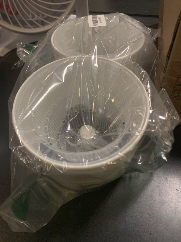 Photo 1 of Meshpot 4 inch Orchid Pots with Holes, Set of 2, Double Layer Plastic Imitate Ceramic Planters for Good Air Circulation