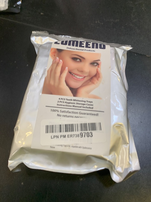 Photo 1 of Moldable Teeth Trays for Whitening - 4 Pcs Trays with 2 Pcs Cases - Compatible with Opalescence Teeth Whitening Gel